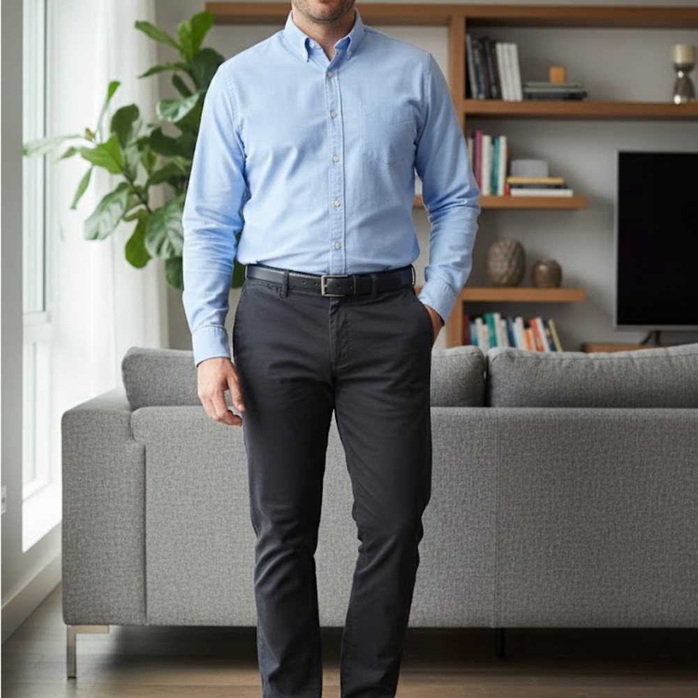Old Navy Men's Dark Gray Chinos